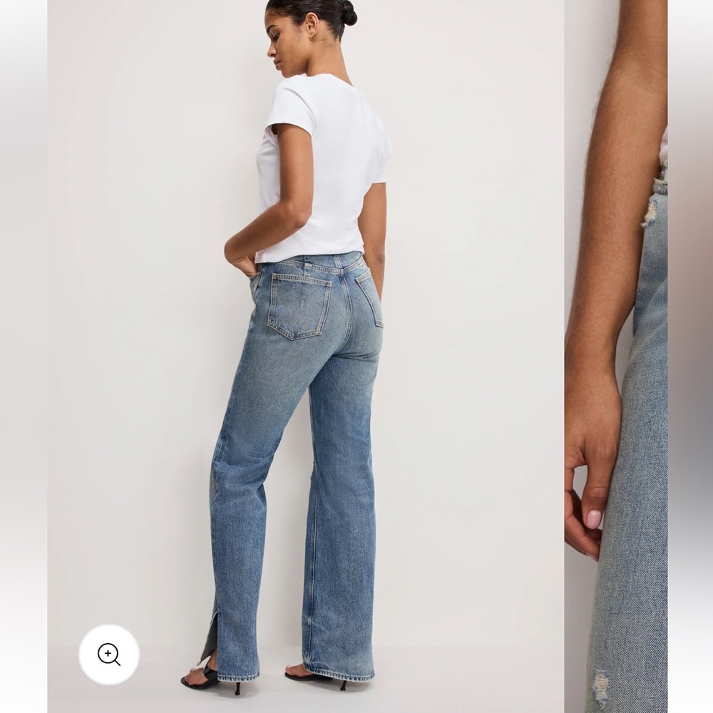 Good American The Khloe Jean in Indigo1017 - Picture 3 of 9